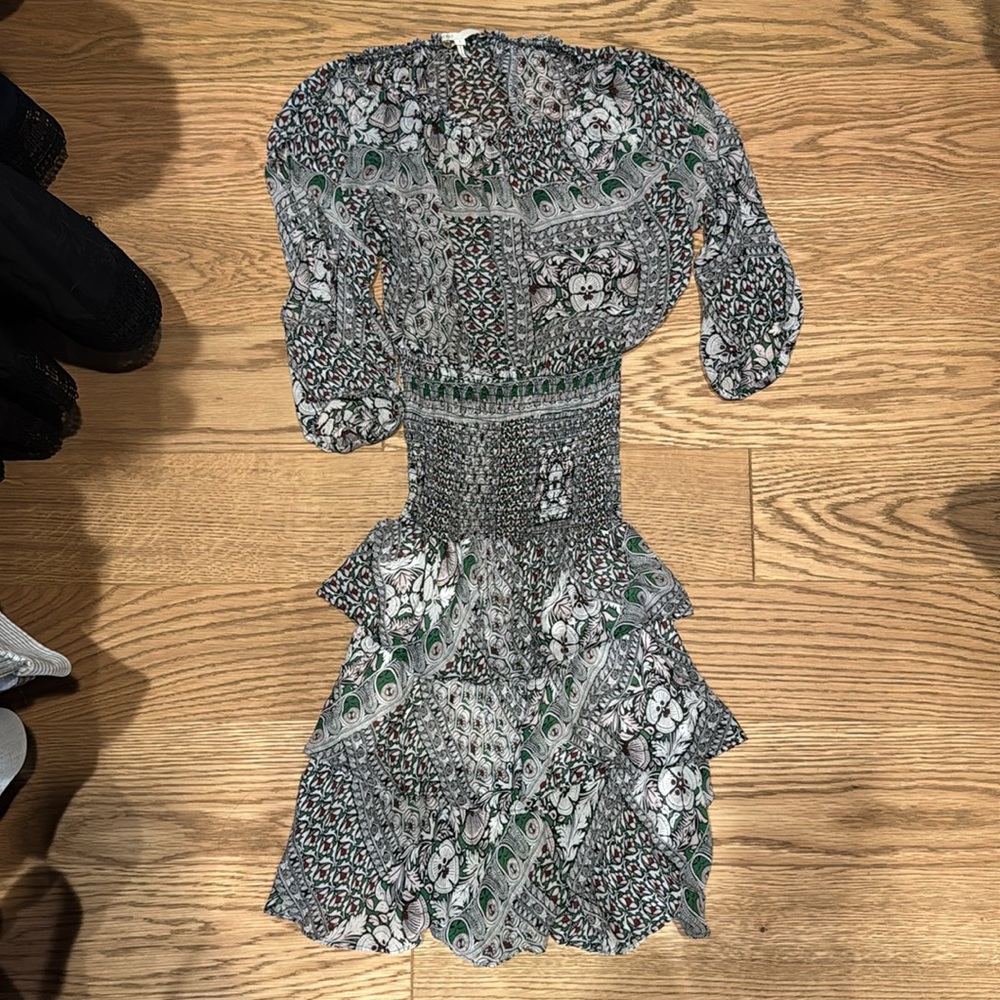Maje- Floral Smocked dress